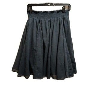 BANANA REPUBLIC NAVY A-LINE PULL ON LINED SKIRT SZ XS